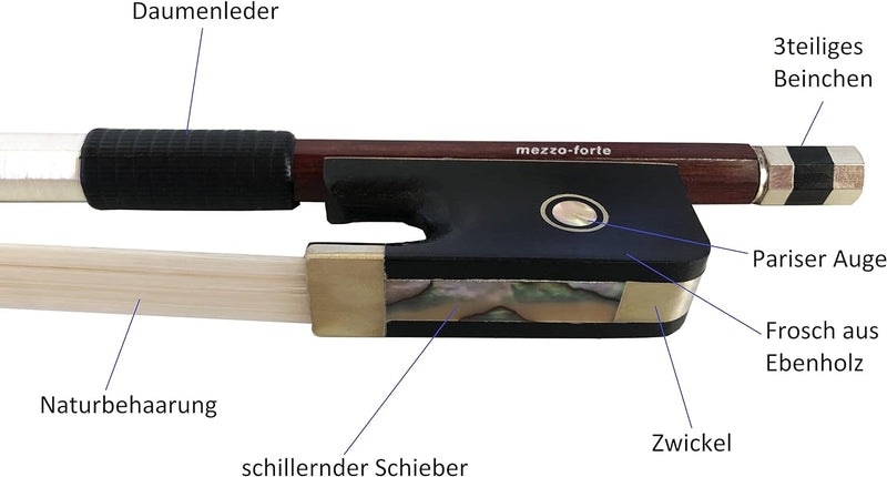 Cellobogen Bogen Violoncello Brasilholz Gr. 4/4