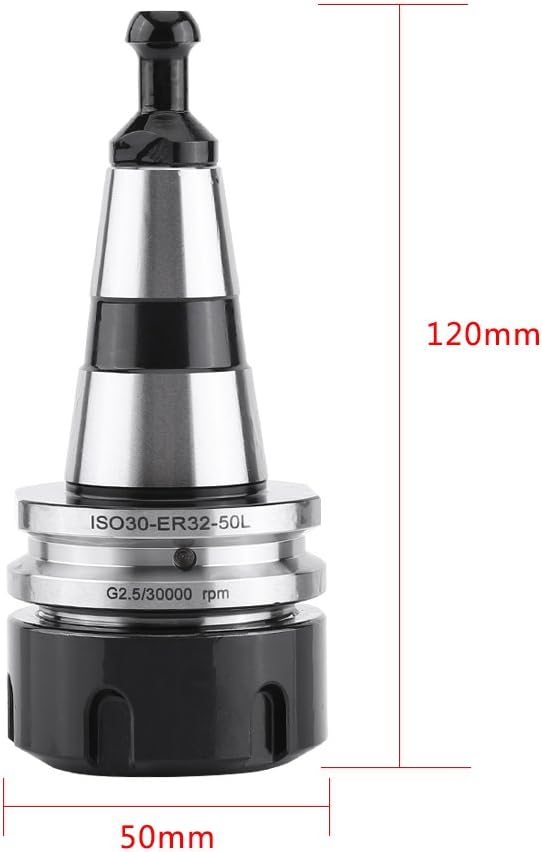 ISO30 ER32 Balance Collet Chuck Edelstahl G2.5 30000RPM CNC Drehwerkzeug Werkzeughalter Silber und S