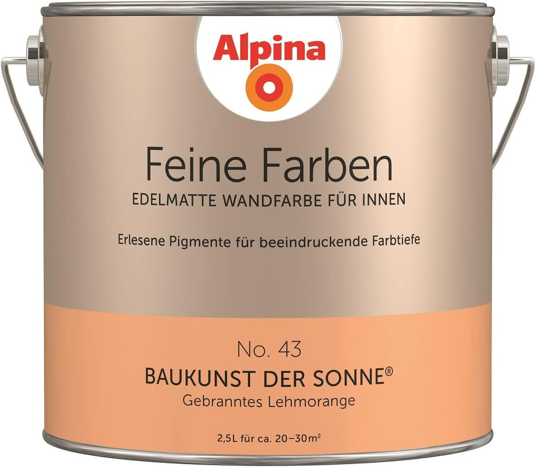 Alpina Feine Farben No. 43 Baukunst der Sonne® edelmatt 2,5 Liter, No. 43 Baukunst der Sonne