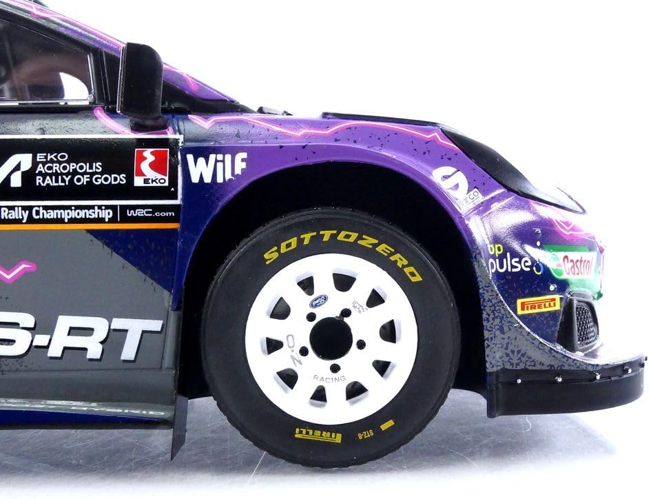 Passend für Ford Puma Rally1 Nº7 Loubet/Landais Rally Akropolis 1:18 IXO Models 18RMC138.22