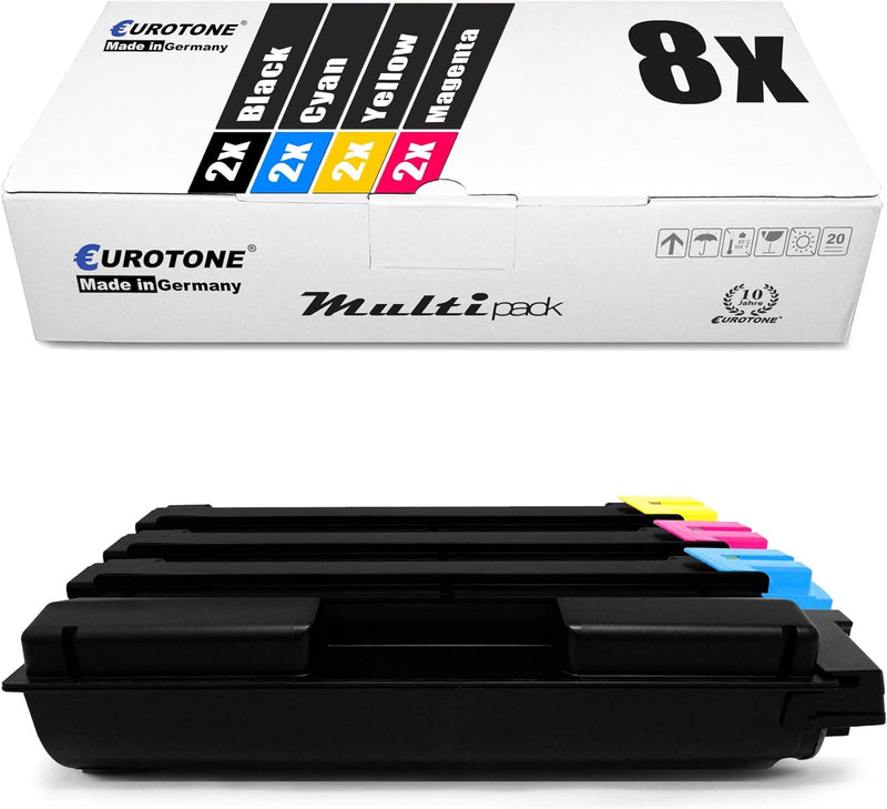 8X Müller Printware XXL Toner im Set für Kyocera Ecosys P7040cdn P 7040 CDN ersetzt TK-5160K TK-5160