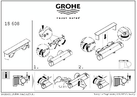 GROHE Grohtherm 2000 | EasyReach Duschablage | mit pflegeleichter GROHE StarLight Oberfläche | chrom