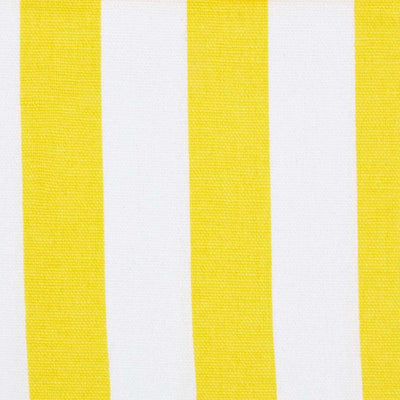 Homescapes dekorativer Vorhang Ösenvorhang Dekoschal Thick Stripes im 2er Set, gelb weiss, 137 x 182