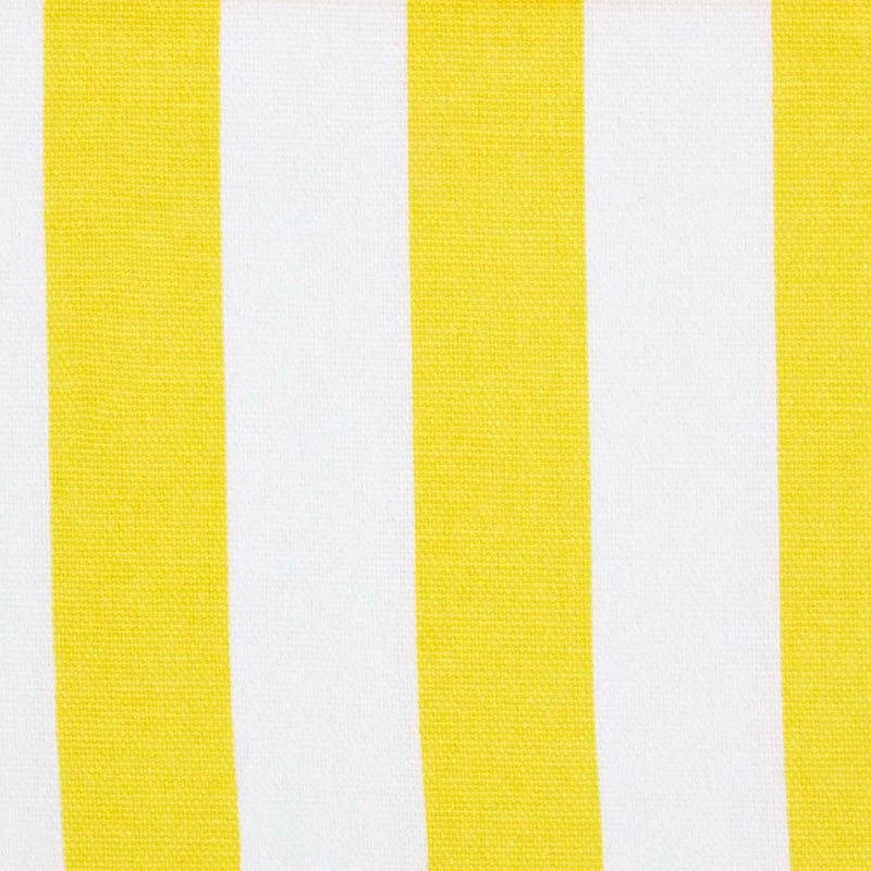 Homescapes dekorativer Vorhang Ösenvorhang Dekoschal Thick Stripes im 2er Set, gelb weiss, 137 x 182