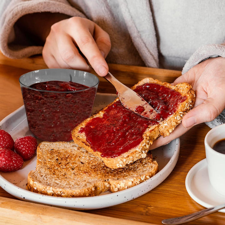 100 Einwegbecher aus Kunststoff, für Wein und Dessert, 220 ml, transparent, hart, Züritus, Snacks, i