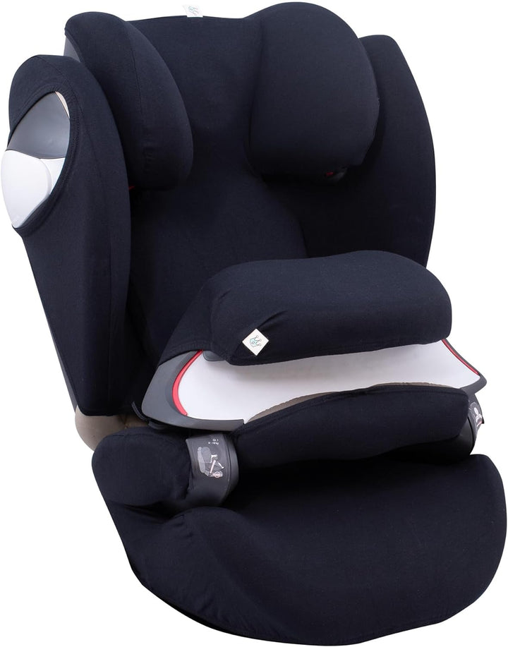 JYOKO Kids Bezug für Autositz kompatibel mit Cybex Pallas M (Black Series), Black Series