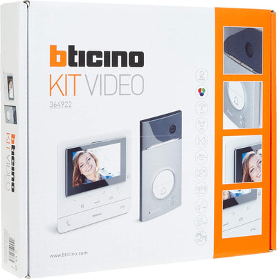 BTICINO, Video-Türsprechanlage Set 2-Draht, Flex ONE: Classe 100 V16E mit 5" Farb LCD-Display, Türst