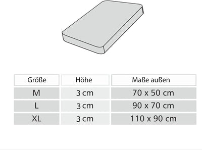 Hobbydog M ATAFZS2 Matte Atafzs2 M Hundematte Hundebett Ruheplatz Hundematratze Hundekissen Schlafpl