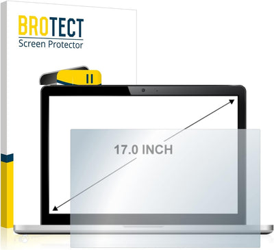 BROTECT 17" Panzerglasfolie Schutzfolie für Notebooks mit 17,0 Zoll (43.2 cm) [368 x 229 mm, 16:10]