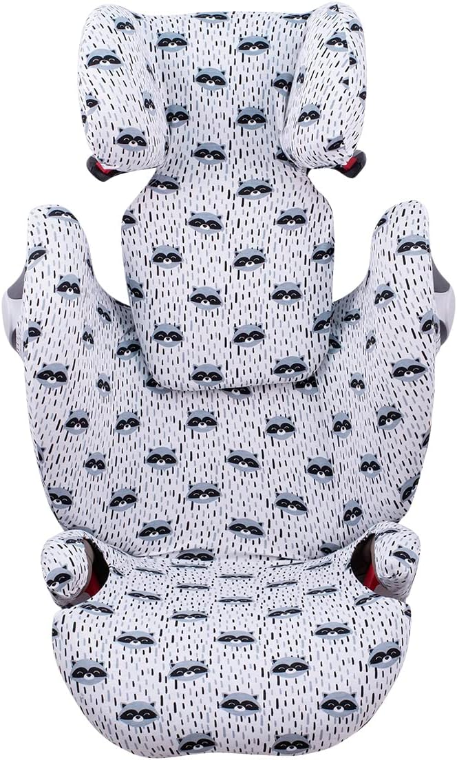 JYOKO Kids Bezug für Autositz Kompatibel mit Cybex Solution M und Pallas B - Fix (Raccoon), RACCOON