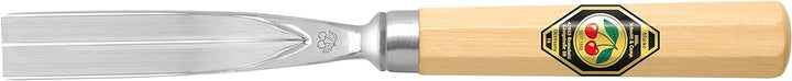 "KIRSCHEN" Werkzeuge 3139008 | Bildhauerbeitel mit Heft, Stich 39, gerade, 8mm 8mm Beige / Silber, 8