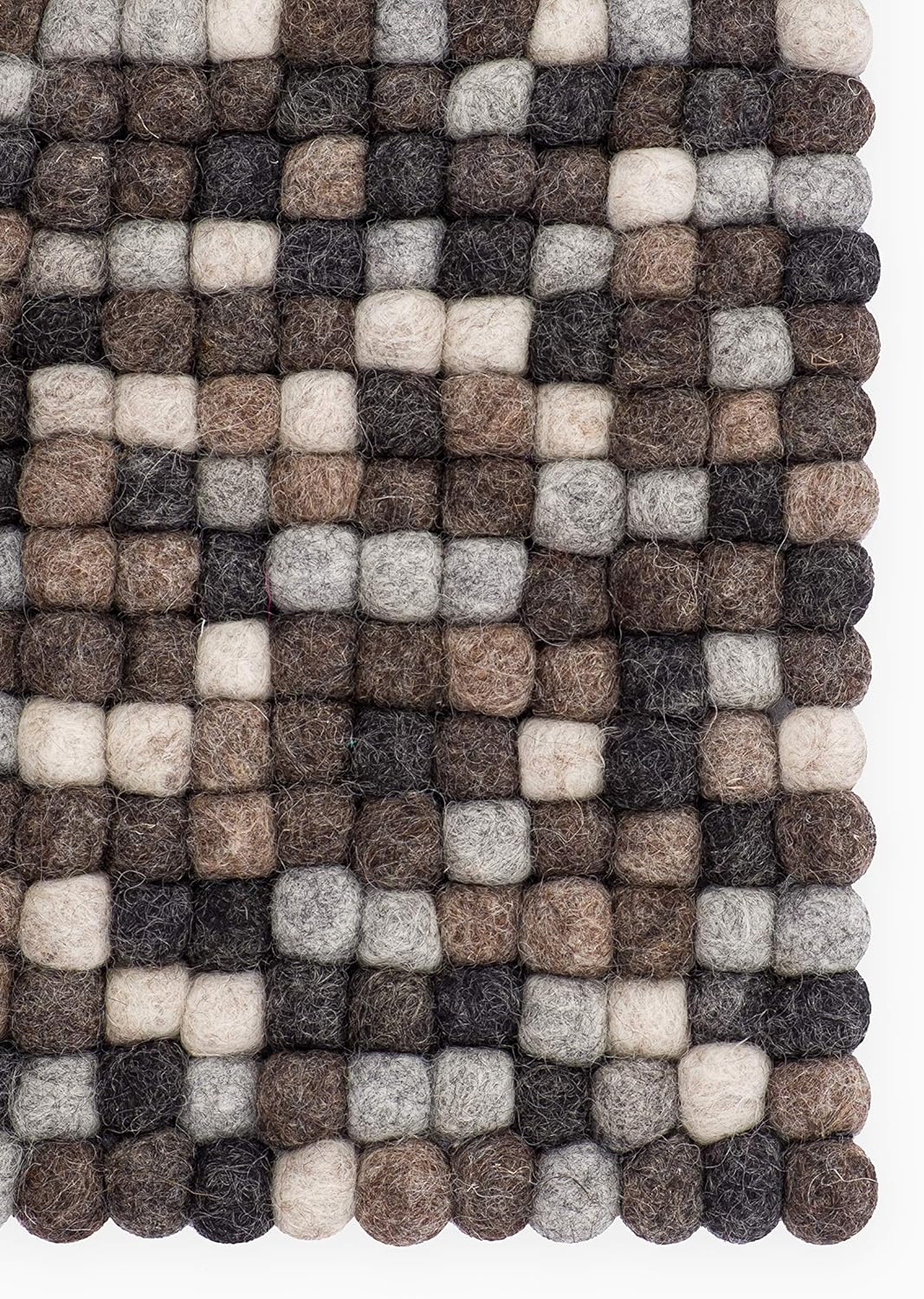 myfelt Néla Sitzauflage, Wolle, Mehrfarbig, 36 x 36 cm, Mehrfarbig