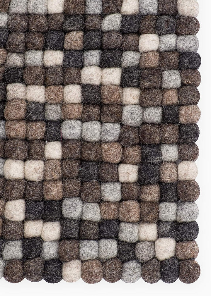 myfelt Néla Sitzauflage, Wolle, Mehrfarbig, 36 x 36 cm, Mehrfarbig