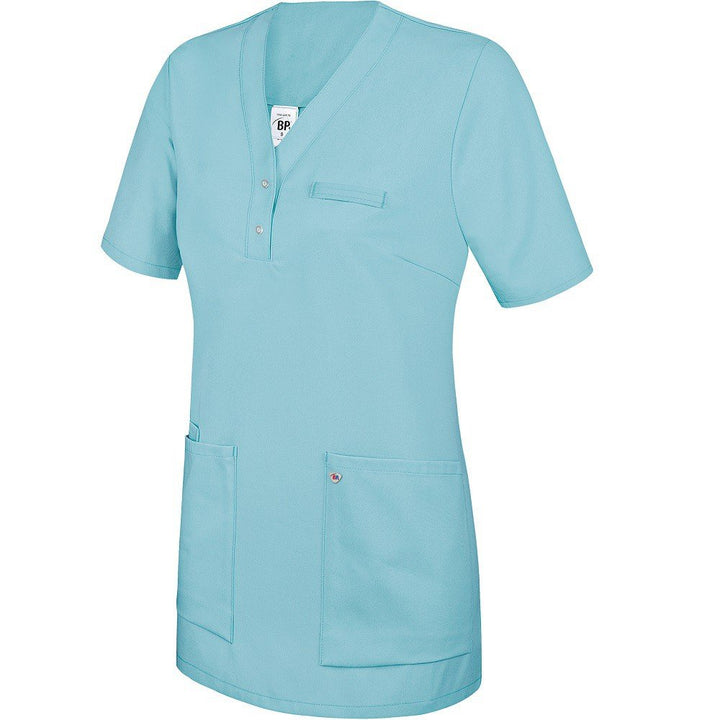 BP 1740-435-111-2XL Überzieh-Kasack für Frauen, 1/2 Hülse, V-Ausschnitt mit schmalem Druckknopfband,
