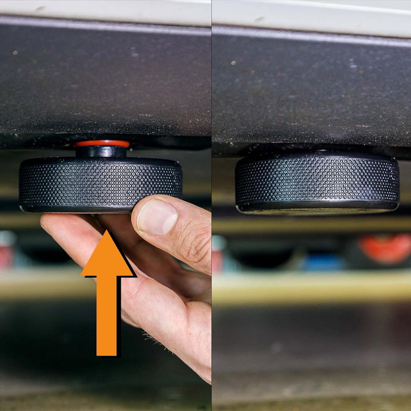 Tesvolution® Wagenheber Aufnahmen für Tesla Model 3 Model Y/S/X - Gummipuffer Auflagen Pads als Adap