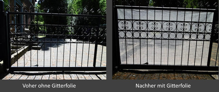EXCOLO Gitterfolie 25m x 3,0m = 75m² transparent weiss Abdeckung Plane als Windschutz Sichtschutz We