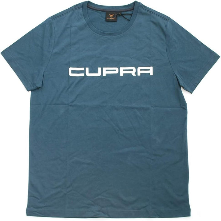 Seat 6H1084200EIBJ T-Shirt Rundhals Cupra Schriftzug, Petrol blau, Grösse XXL XXL Petrol Blau, XXL P