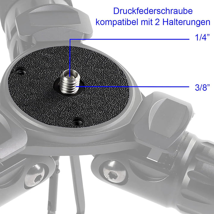 TINKTEEK Pyramid Carbon Kamera Stativ mit Panorama Kugelkopf ohne Mittelsäule 147cm 2kg Tragkraft 20