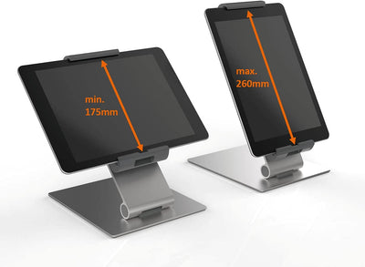 Durable Tablet Tischhalterung (mit Schwenkarm für Tablets 7-13 Zoll, 360° drehbar mit Diebstahlsiche