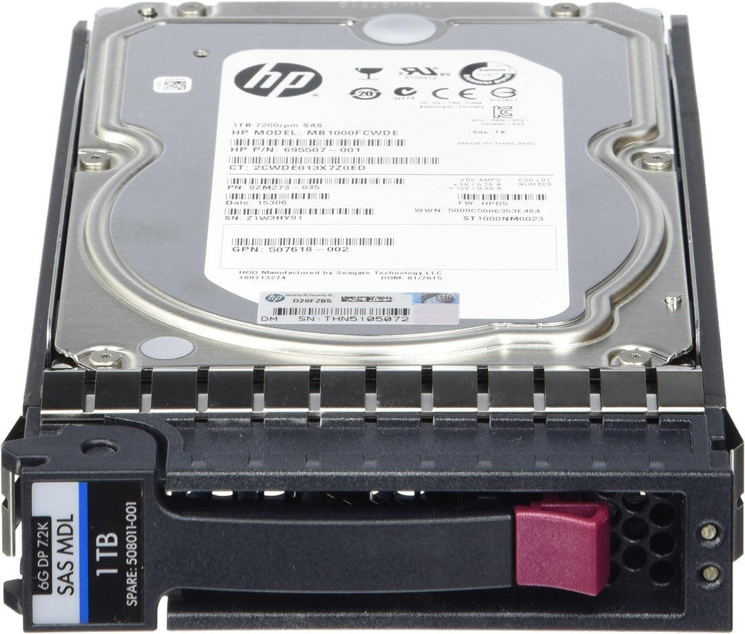 HP Festplatte - 1 TB - intern - 3.5" - SAS - 7200 RPM - (6 GB Flash)