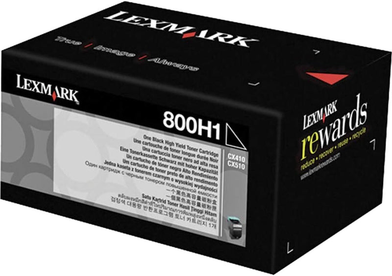 Lexmark 80C0H10 - LEXMARK 800H1 BLACK TONER LEXMARK 800H1 BLACK TONER 80C0H10
