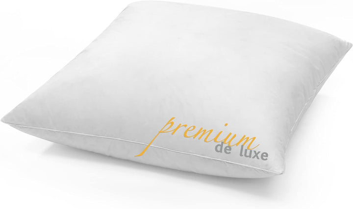 HANSKRUCHEN® Premium de Luxe Daunenkissen 80x80 cm - Made in Germany Daunen Kopfkissen aus 100% Baum
