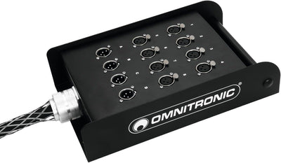 OMNITRONIC Multicore Stagebox 8/4 30m | Komplett konfektionierter Verteiler