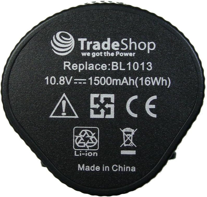 2x Set: TradeShop Premium Li-Ion Akku, 10,8V / 1500mAh ersetzt Makita 195332-9 BL1014 194550-6 19455