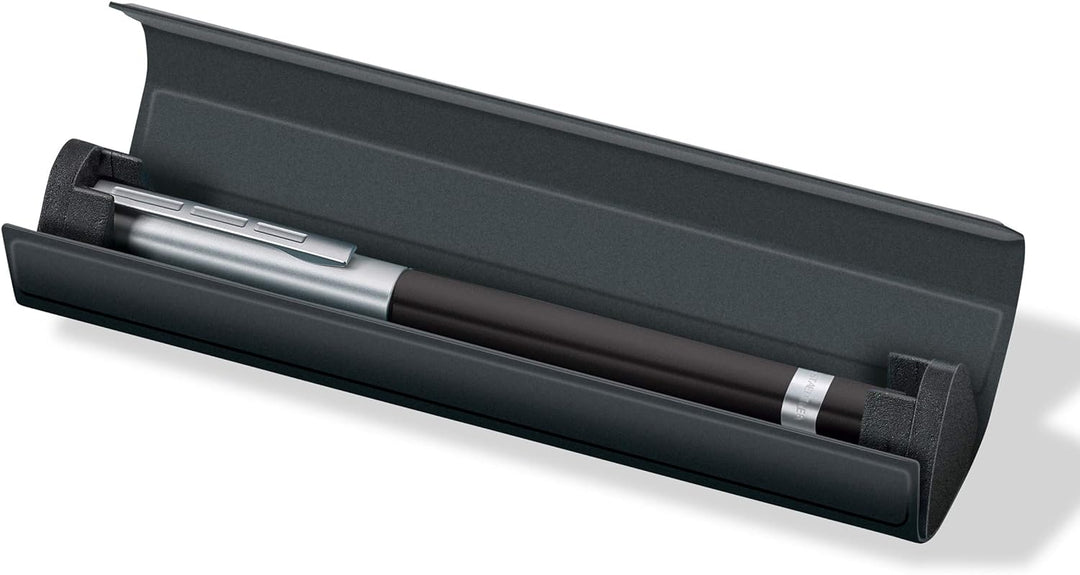STAEDTLER TRX 412TRX9M-9ST Tintenroller (ergonomische Dreikantform, samtweiche Aluminium-Oberfläche,