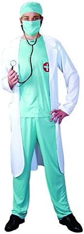 Foxxeo 10095 | Arztkostüm Doktor OP Kittel, Grösse:XXXXL