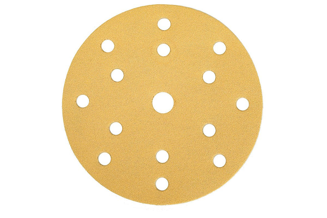 MIRKA 2975305 Gold Grip Schleifscheiben, 150 mm, 15 Löcher, Korn 180 - Verpackungseinheiten 100