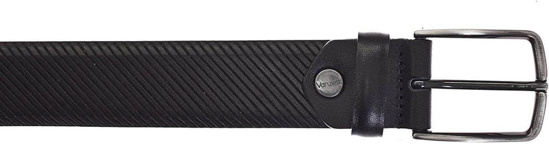 Vanzetti 35mm Leather Belt W80 Black - kürzbar