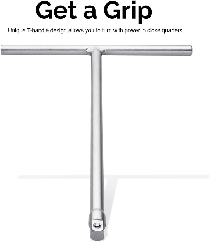 Neiko ¨ 01135A 3/8-Zoll-T-Griff-Schraubenschlüssel mit langer Reichweite | Chrom-Vanadium-Stahl