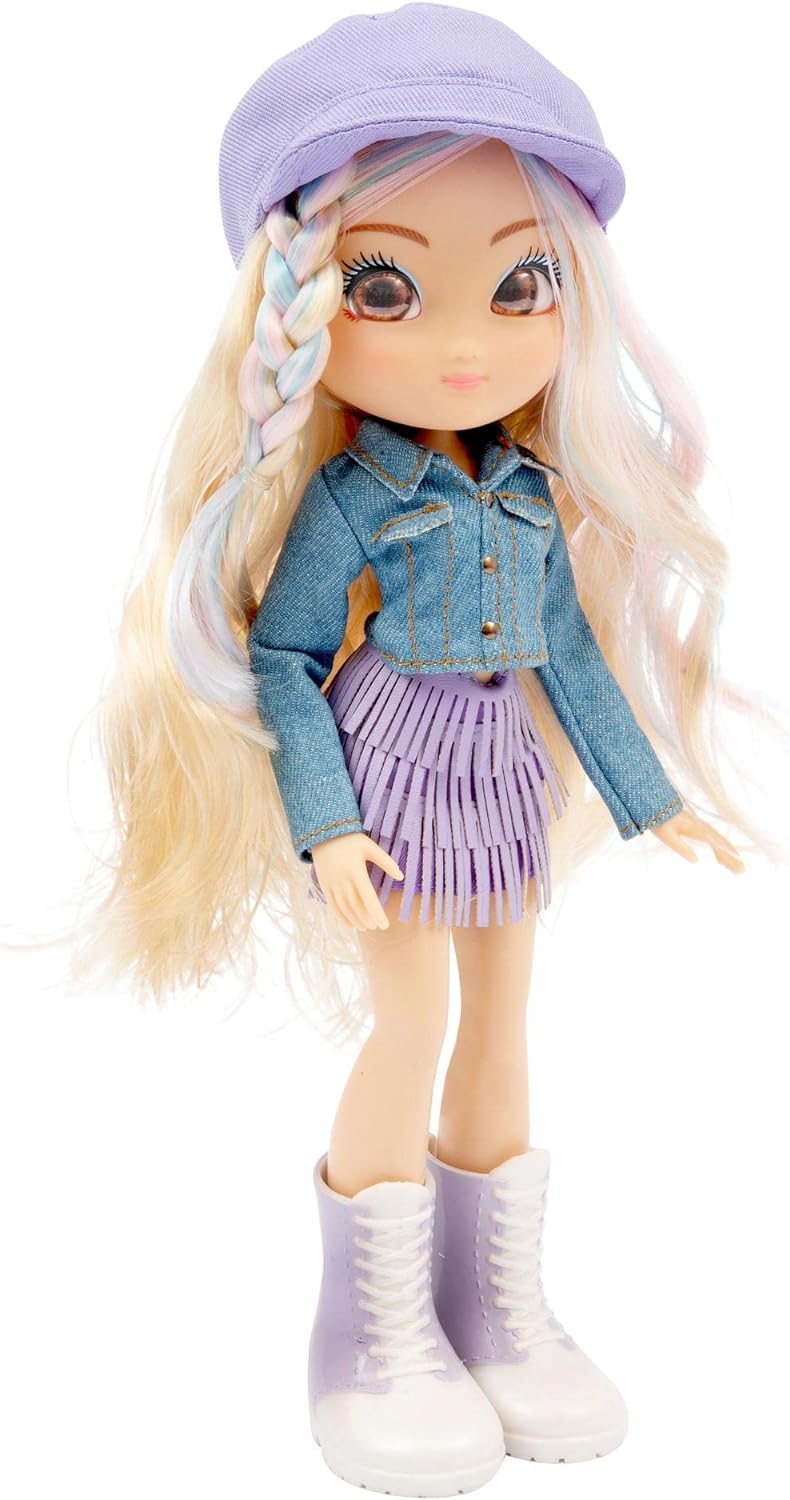 Giochi Preziosi Unique Eyes, Puppe 25 cm – Rebecca mit Blick auf die Augen, mit Kleidung, Spielzeug