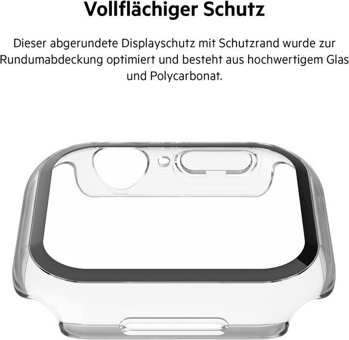 Belkin ScreenForce Apple Watch 41mm, 40 mm Series 8, SE, 7, 6, 5, 4 Bumper-Case mit integriertem Har