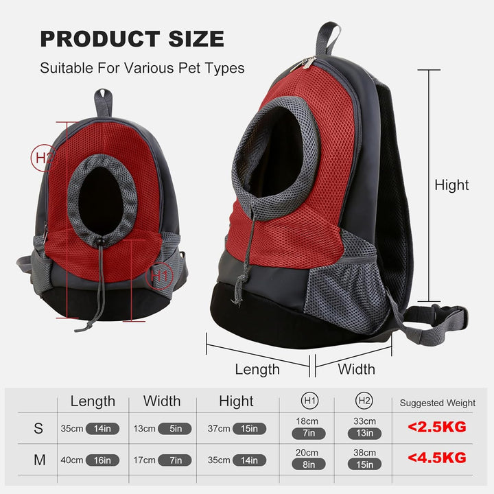 PETCUTE Rucksack für Hunde hunderucksack für kleine Hunde Hunde Transport Tragetasche Haustier Rucks