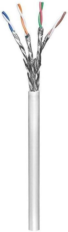 Goobay 93955 CAT 6 Netzwerkkabel, S/FTP (PiMF), Grau, CCA Kupfergemisch für SOHO Anwendungen, AWG 23