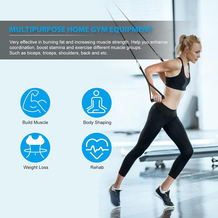 Kabelzug Fitness Kabel Latzug Fitness Bizeps Rücken Trainingsgerät DIY Kabelzug Pulley System Latzug