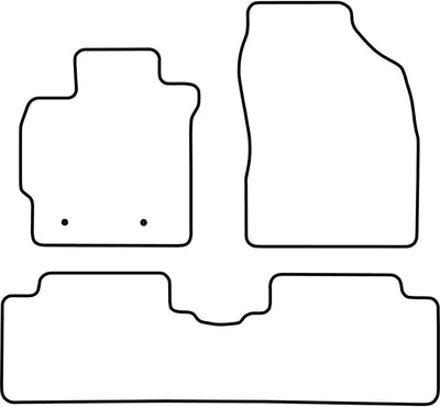 AUTO-STYLE Autoteppiche kompatibel mit Toyota Auris 2007-2012