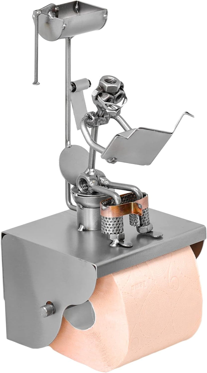 metalman24 Schraubenmännchen KLOMANN KLOPAPIERHALTER TOILETTENPAPIERHALTER handgefertigte ausgefalle