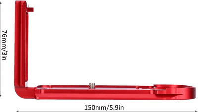 Bindpo Spiegelfreier Kamera Schnellwechselplatten Griff, QR L-Halterung aus Aluminiumlegierung mit 1