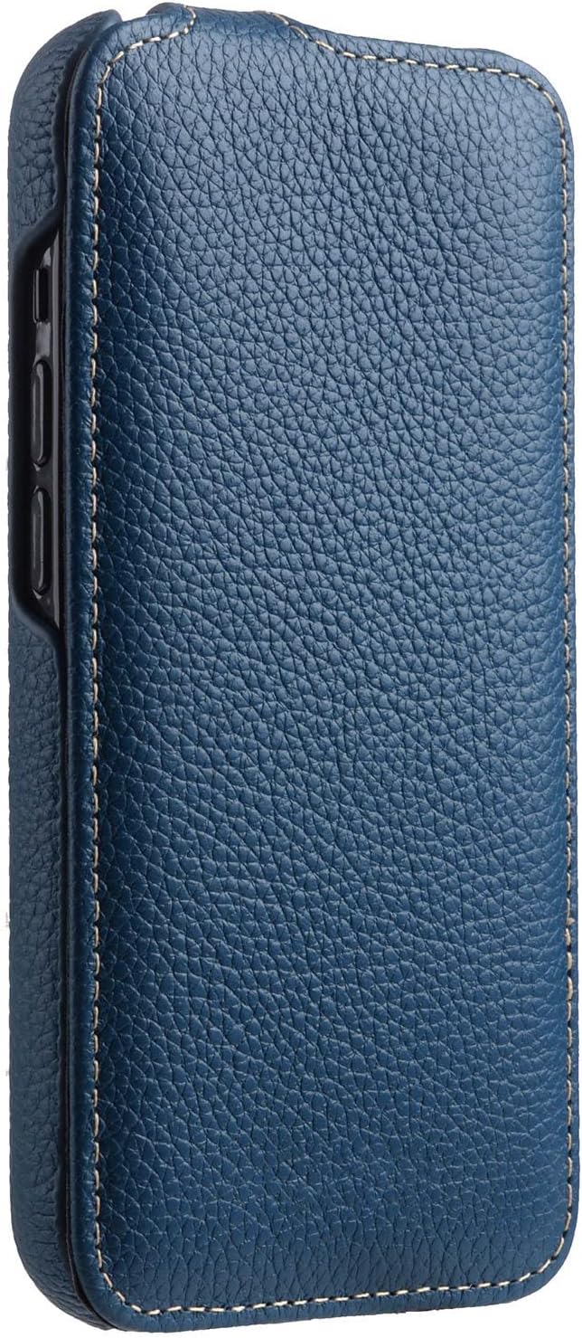 Mobiskin Hülle passend für Apple iPhone 14 Plus (6,7 Zoll), Handyhülle mit beschichtetem Leder, Case