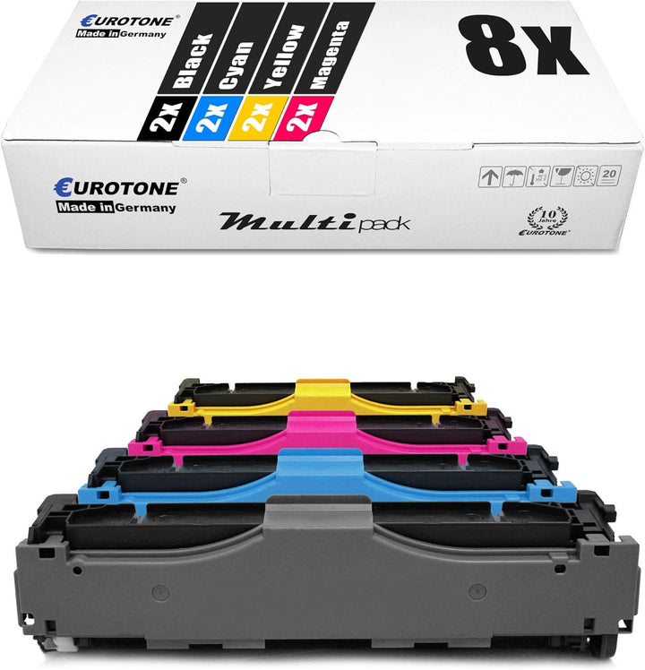 8X Müller Printware kompatibler Toner für HP Color Laserjet CP 2024 2025 2026 2027 X DN N ersetzt CC