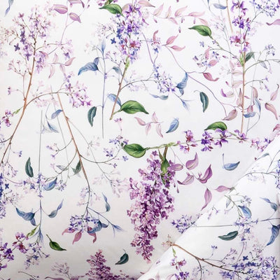 ESTELLA Atelier Mako-Satin Bettwäsche Sybille Farbe Lilac Grösse 135x200 + 80x80 + 40x80