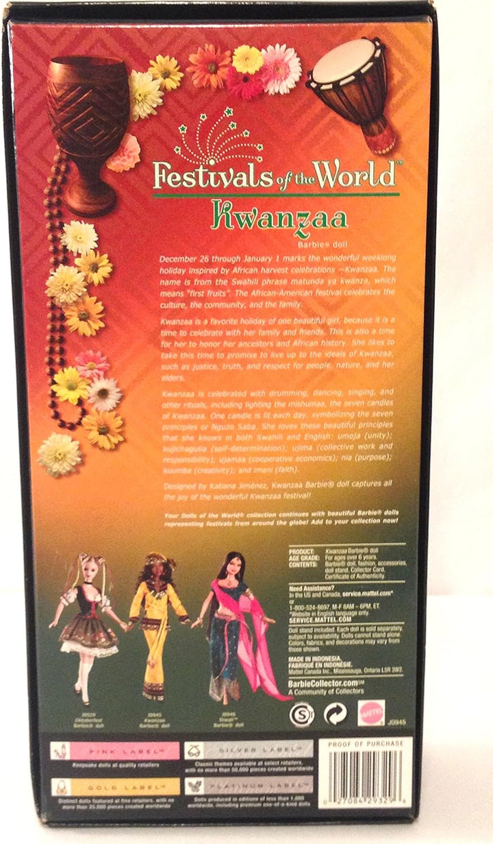 Barbie Dolls of the World Festivals Kwanzaa
