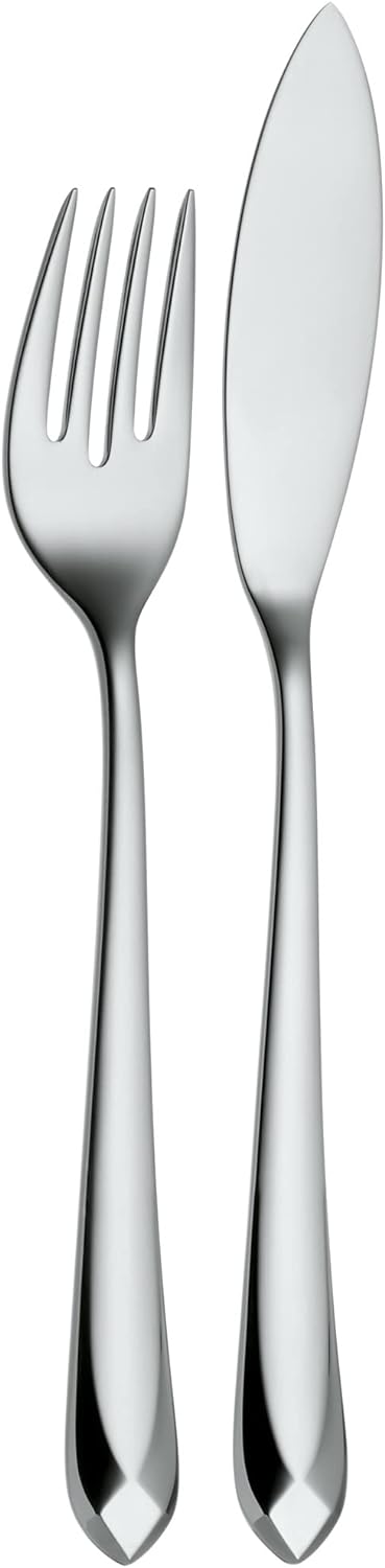 WMF Jette Fischbesteck 12 teilig, Fischset für 6 Personen, Fischgabel, Fischmesser, Cromargan protec