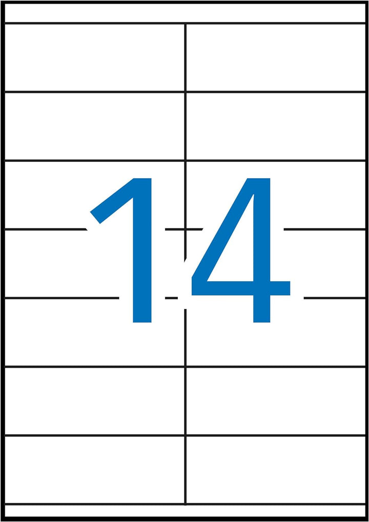 APLI 1786-Etiketten, 105 x 40 mm, weiss 105 x 40 mm 500 Blatt, 105 x 40 mm 500 Blatt