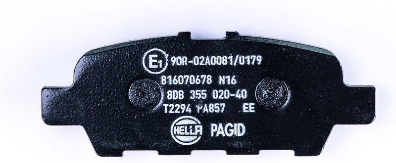 HELLA PAGID 8DB 355 020-401 Bremsbelagsatz - T2294 - Dicke/Stärke: 13.8mm - Bremssystem: Akebono - m