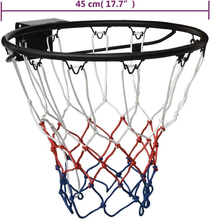 Tidyard Basketballring Basketballnetz Basketballkorb Basketball Basketballring Schwarz 45 cm Stahl