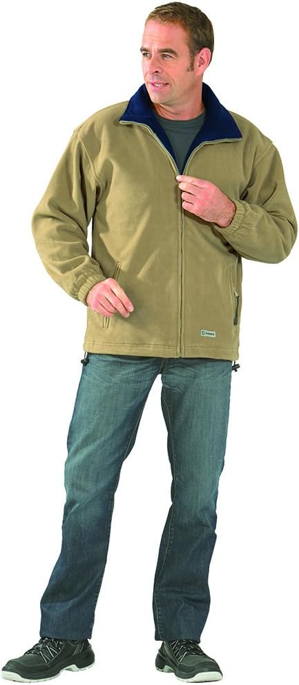 Grösse XXXL Herren Planam Outdoor Fleece Stream Fleecejacke camel marine Modell 0348 Camel/Marine 3X